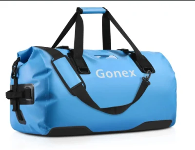 Bolsa de viaje seca impermeable extra grande de 40 l, 60 l, 80 l, bolsa resistente con correas y asas duraderas para kayak, canotaje, rafting, pesca al aire libre