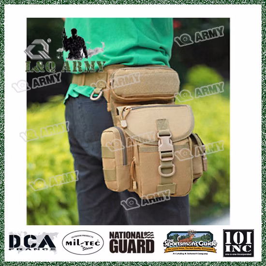 Bolsa de pierna táctica para hombre, cinturón de caída de cadera, riñonera
